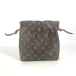 LOUIS VUITTON Brown Monogram Canvas Noe Pouch